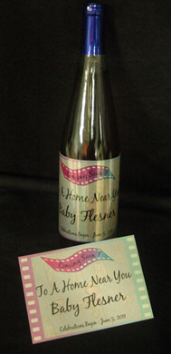 Wine Bottle Labels made with sublimation printing